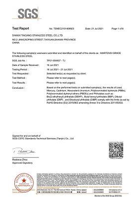 Martensite Stainless Steel ROHS(001)